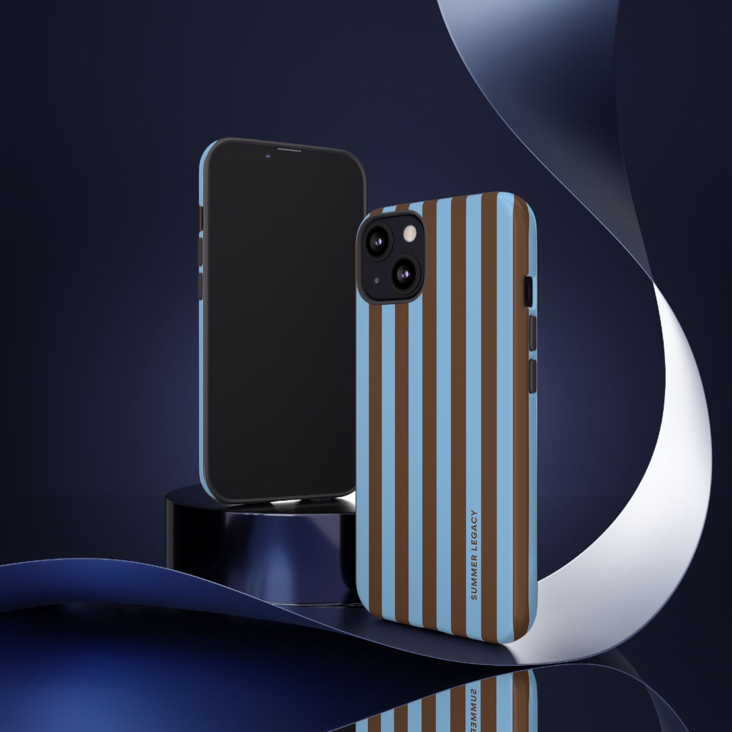Mocha Stripe iPhone Case
