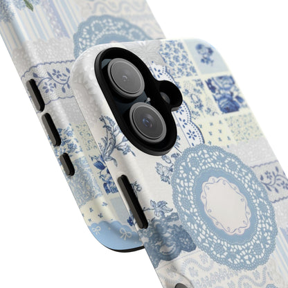 Blue Meadow Patchwork iPhone Case