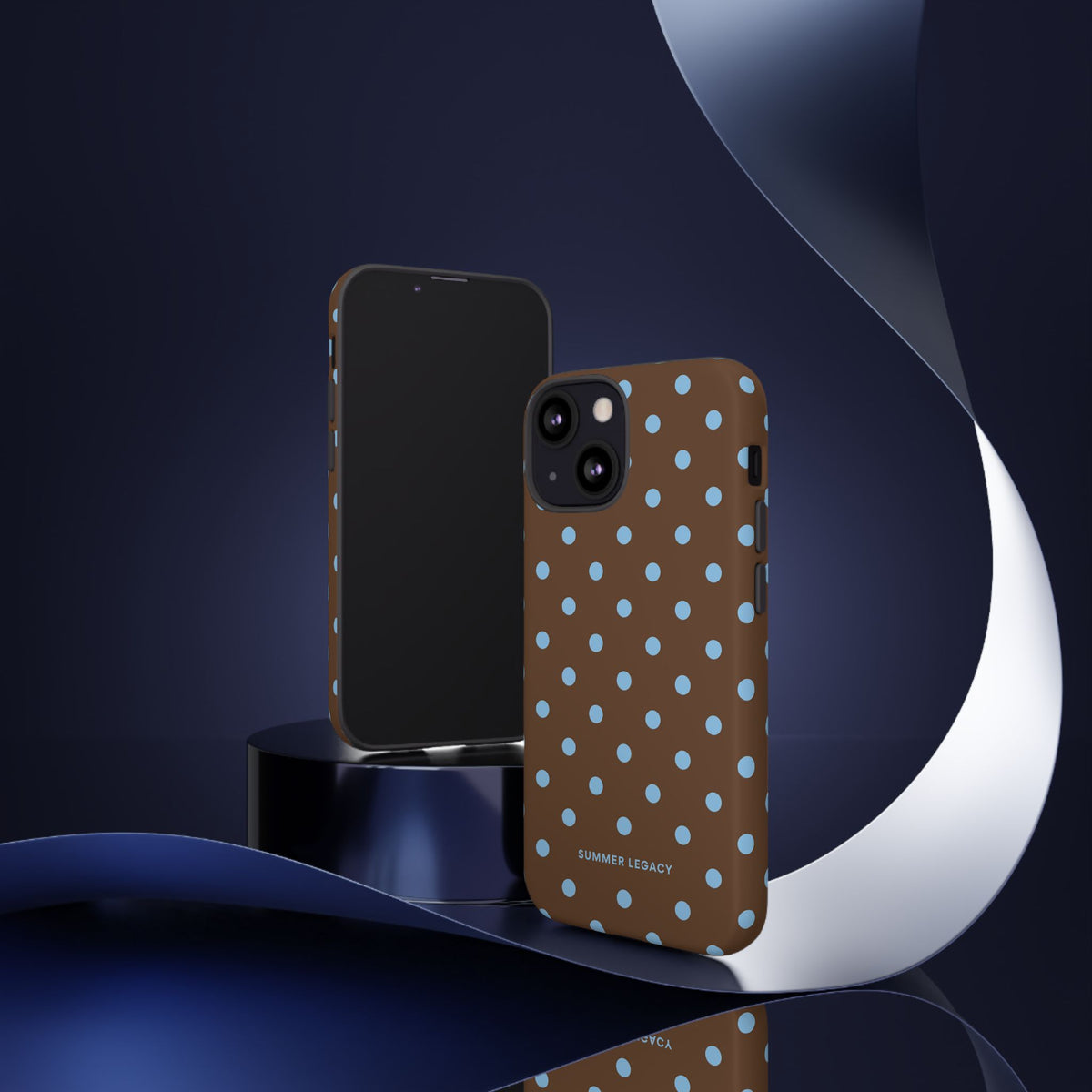 Mocha Polka Dot iPhone Case
