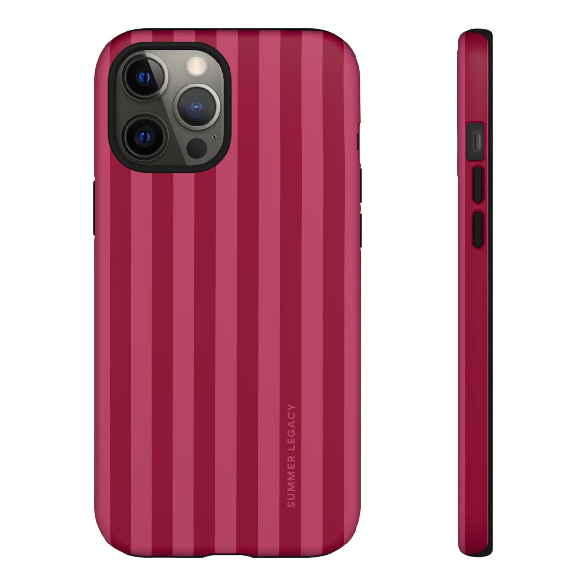 Berry Stripe iPhone Case