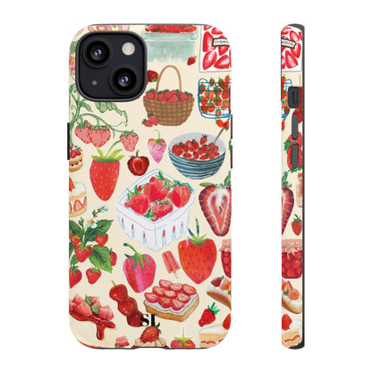 Strawberry Collage iPhone Case