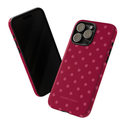 Berry Polka Dot iPhone Case