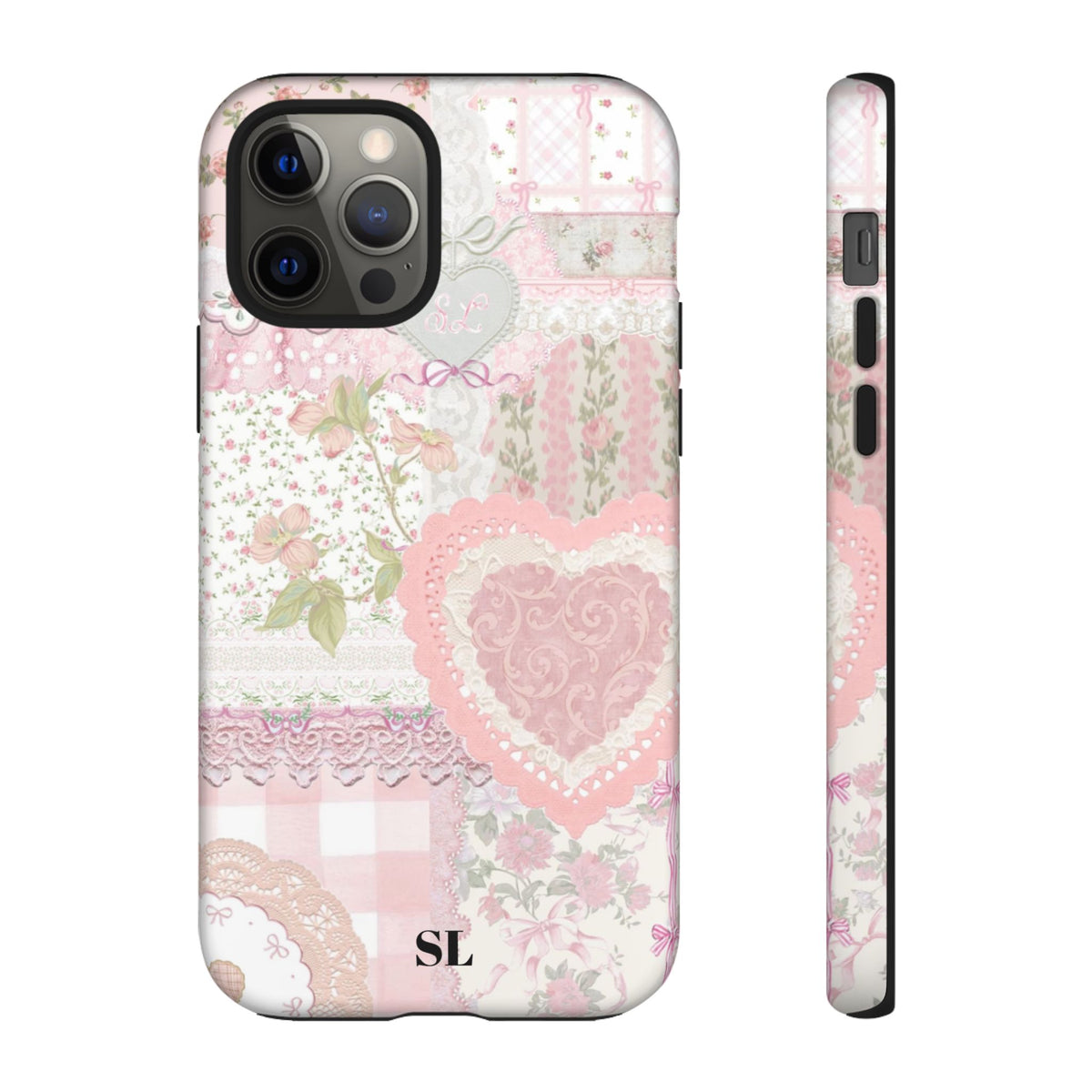 Blushing Floral Patchwork iPhone Case