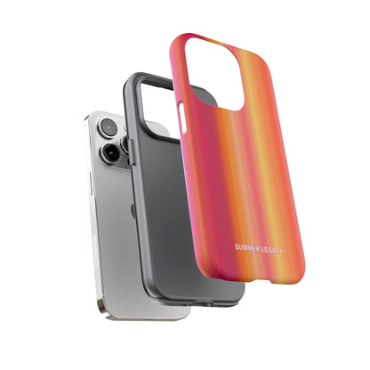 Amber Glow Ombre Stripe iPhone Case