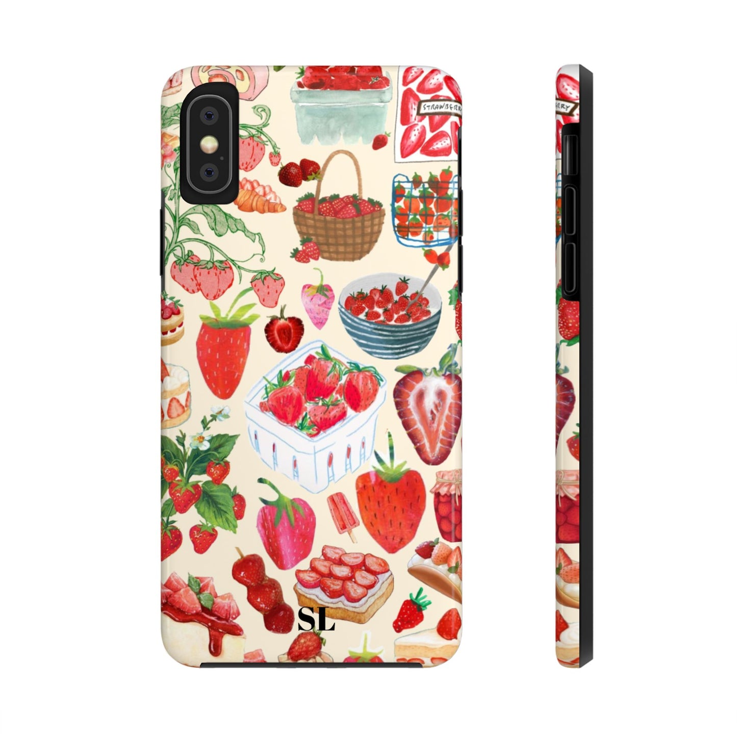 Strawberry Collage iPhone Case