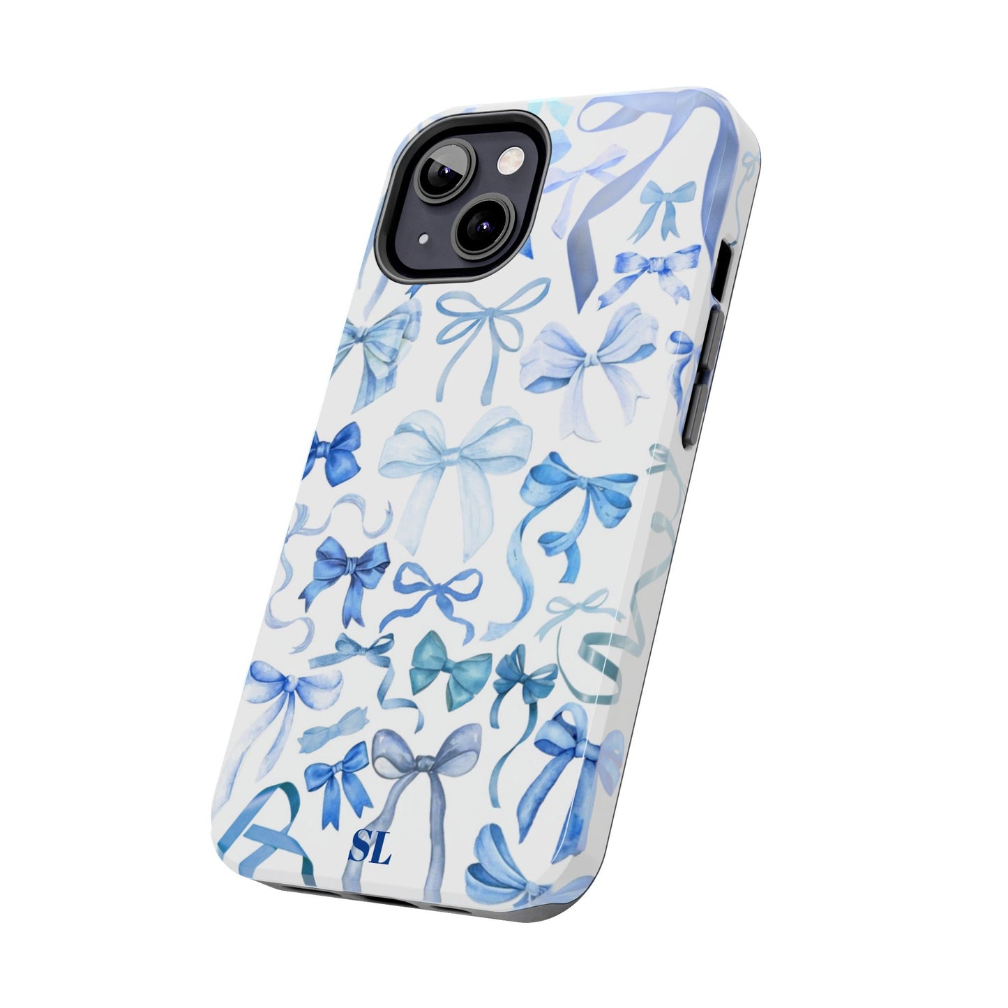 Blue Bows iPhone Case