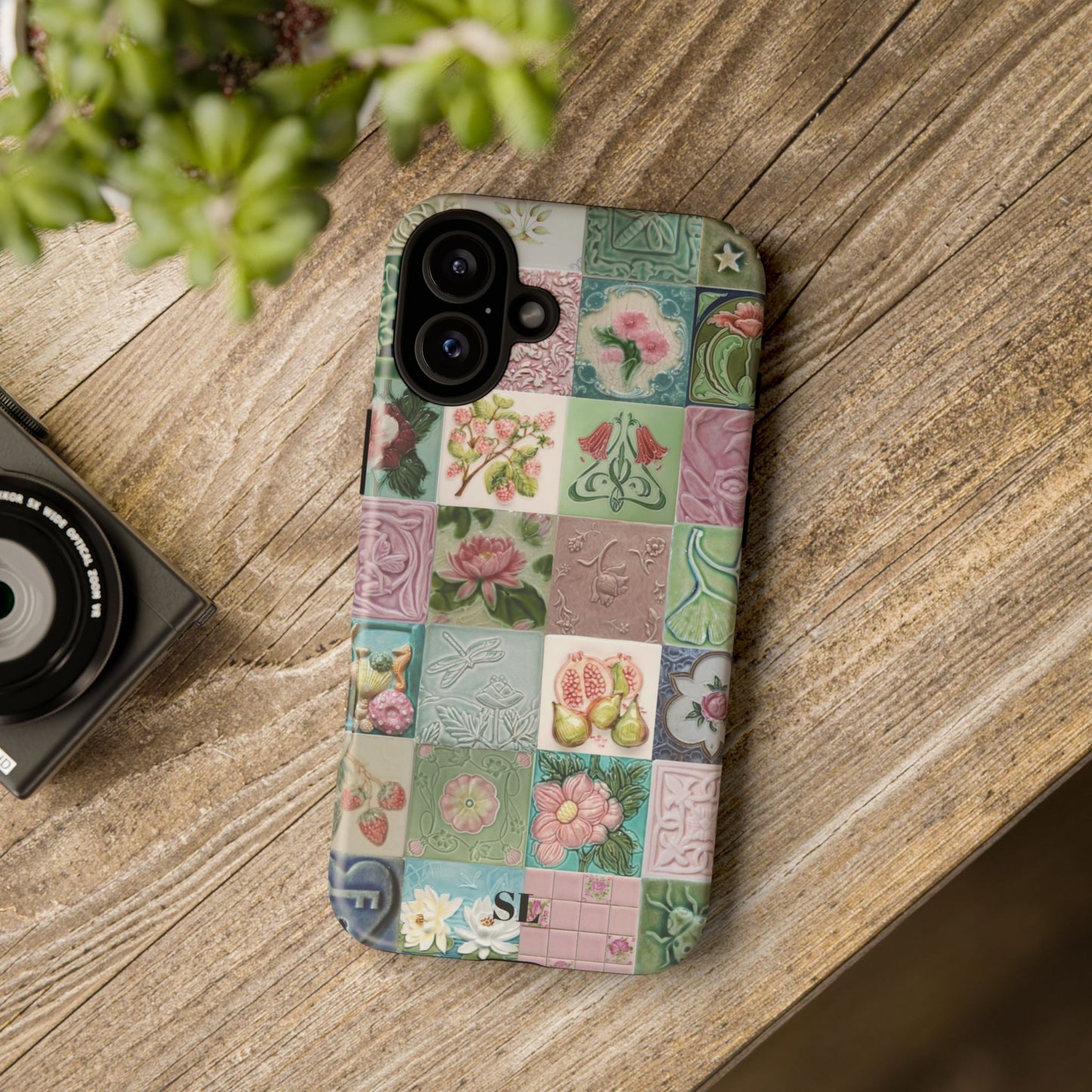 Garden Mosaic Tiles iPhone Case