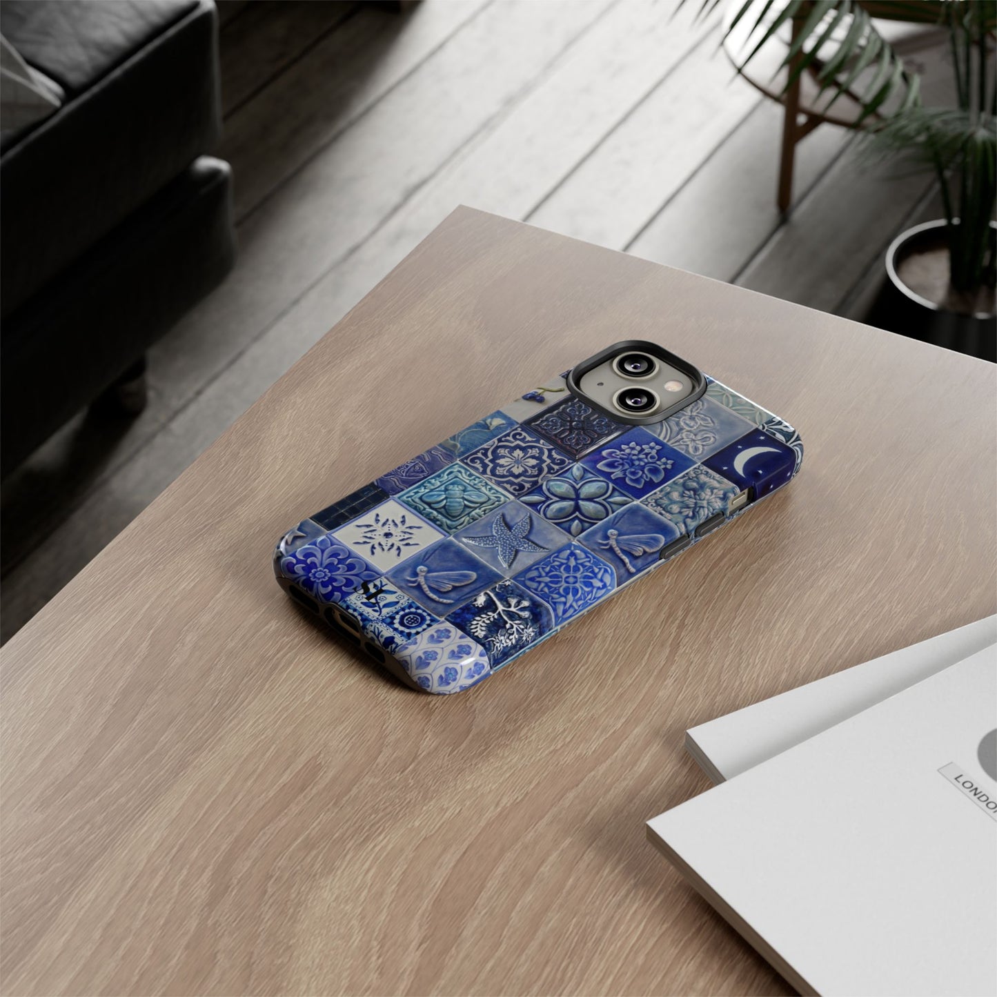 Midnight Mosaic Tiles iPhone Case