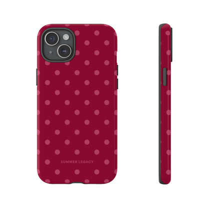 Berry Polka Dot iPhone Case