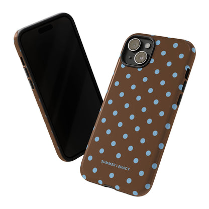 Mocha Polka Dot iPhone Case