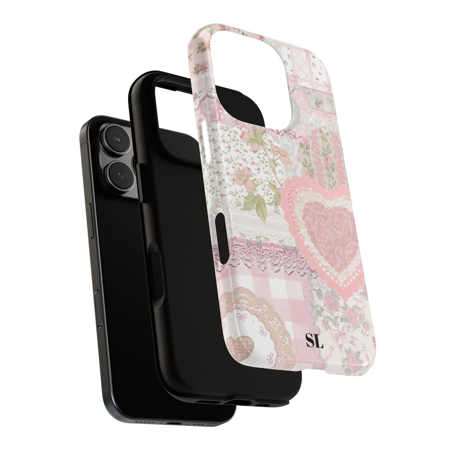 Blushing Floral Patchwork iPhone Case