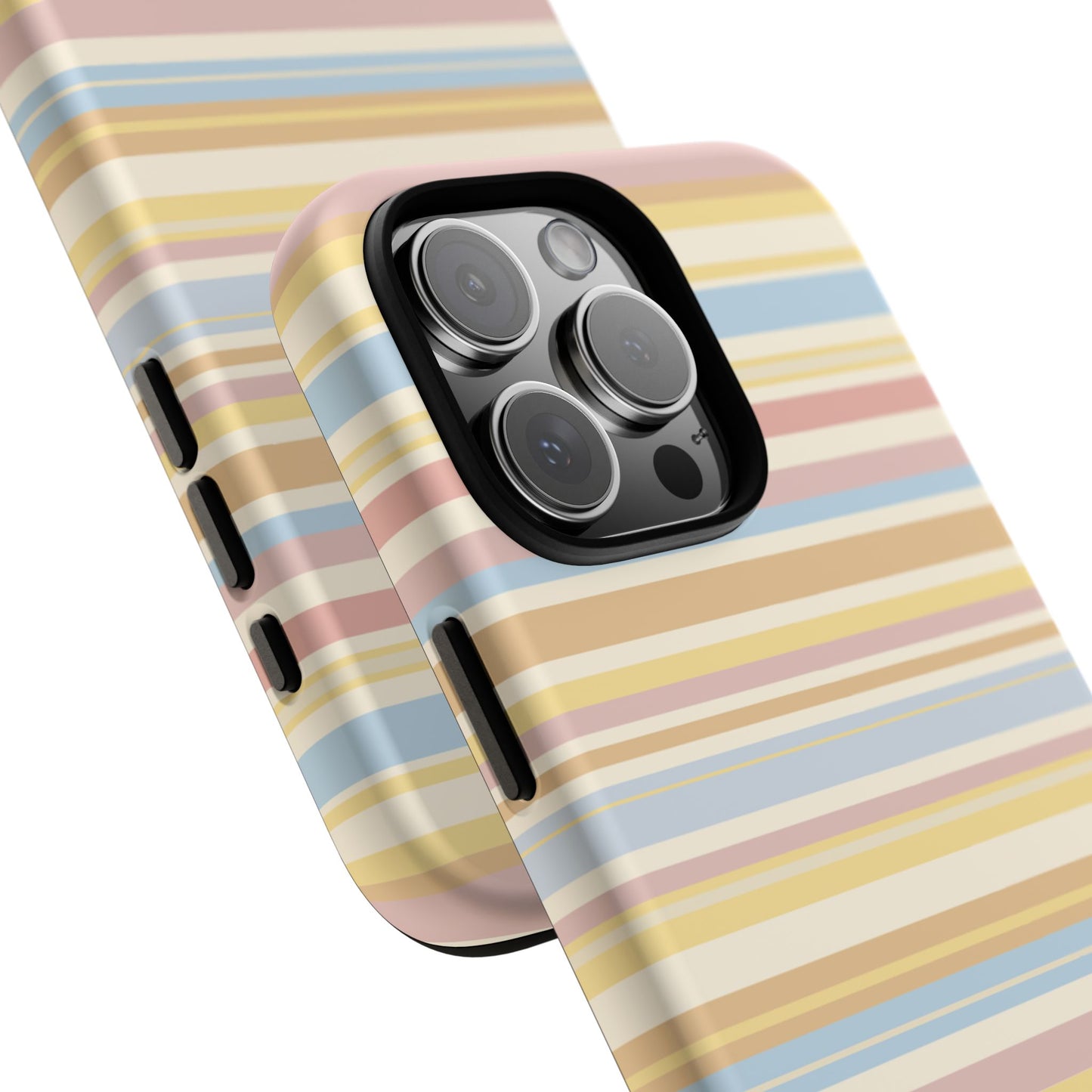 Lychee Multi-stripe iPhone Case