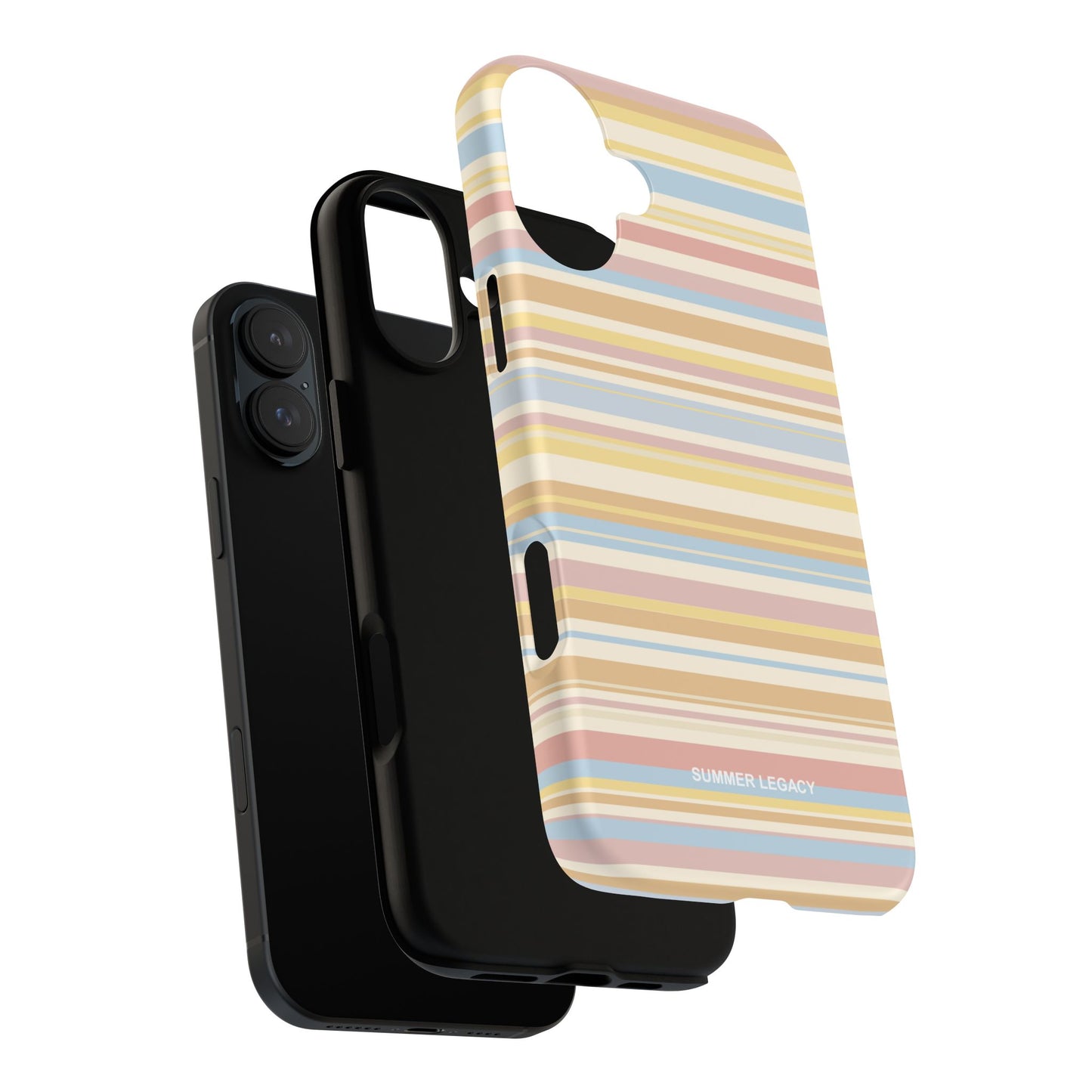 Lychee Multi-stripe iPhone Case