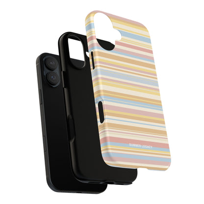 Lychee Multi-stripe iPhone Case