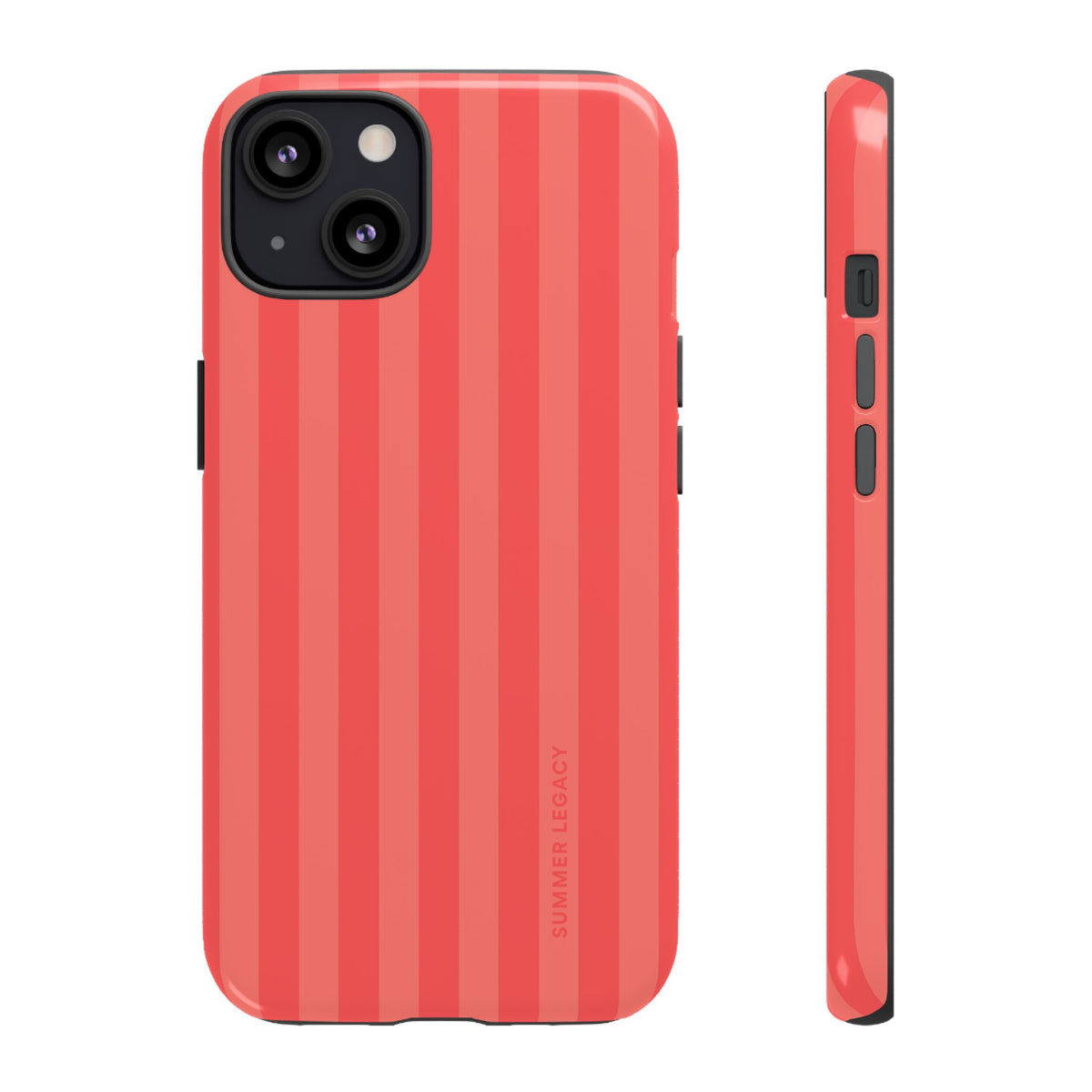 Coral Stripe iPhone Case