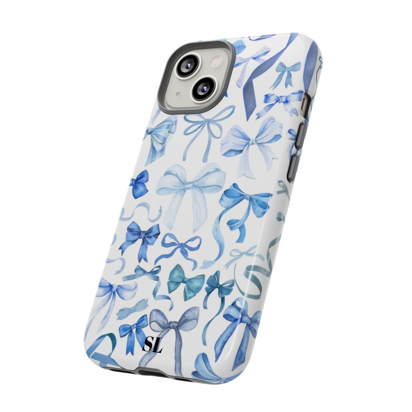 Blue Bows iPhone Case