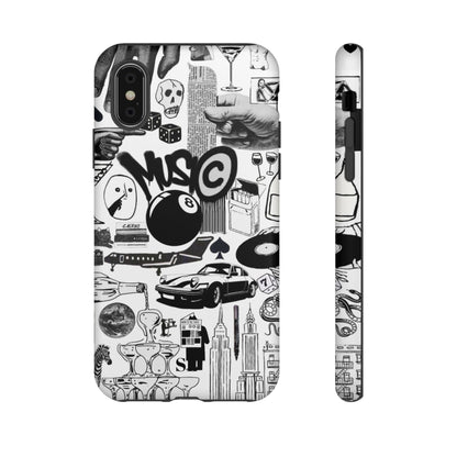 Black and White iPhone Case