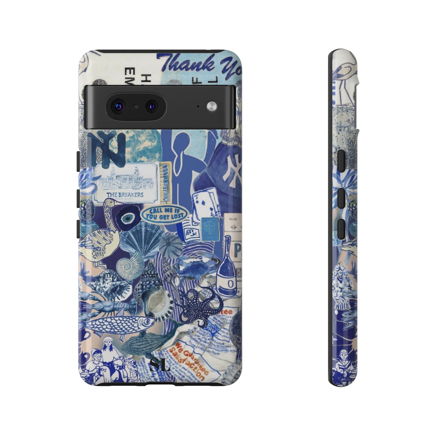 Blue Collage Google Pixel Case