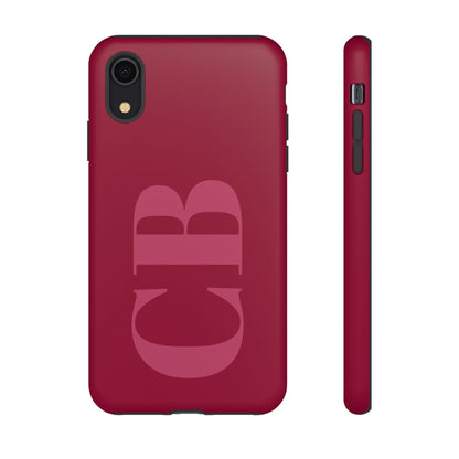 Berry Custom Initial iPhone Case