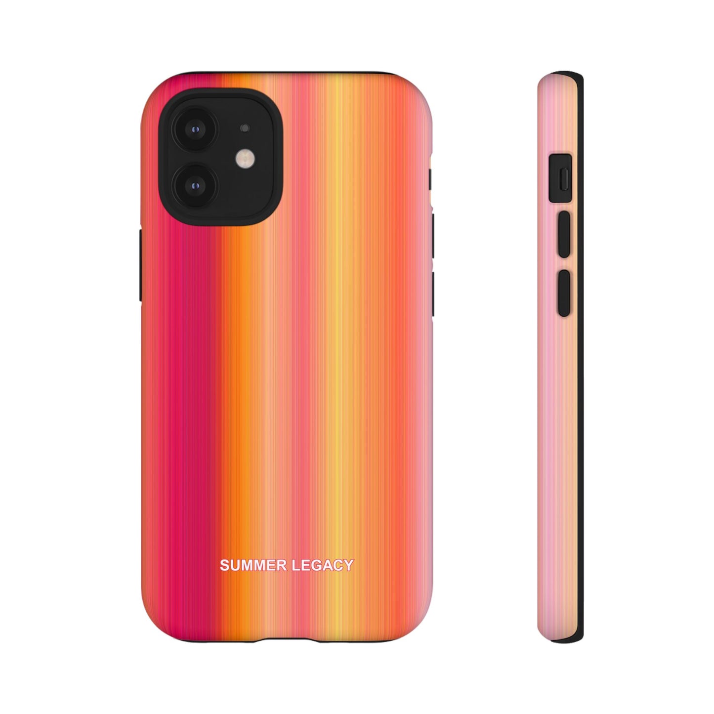 Amber Glow Ombre Stripe iPhone Case
