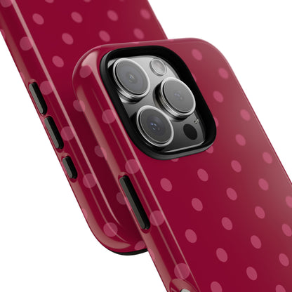 Berry Polka Dot iPhone Case