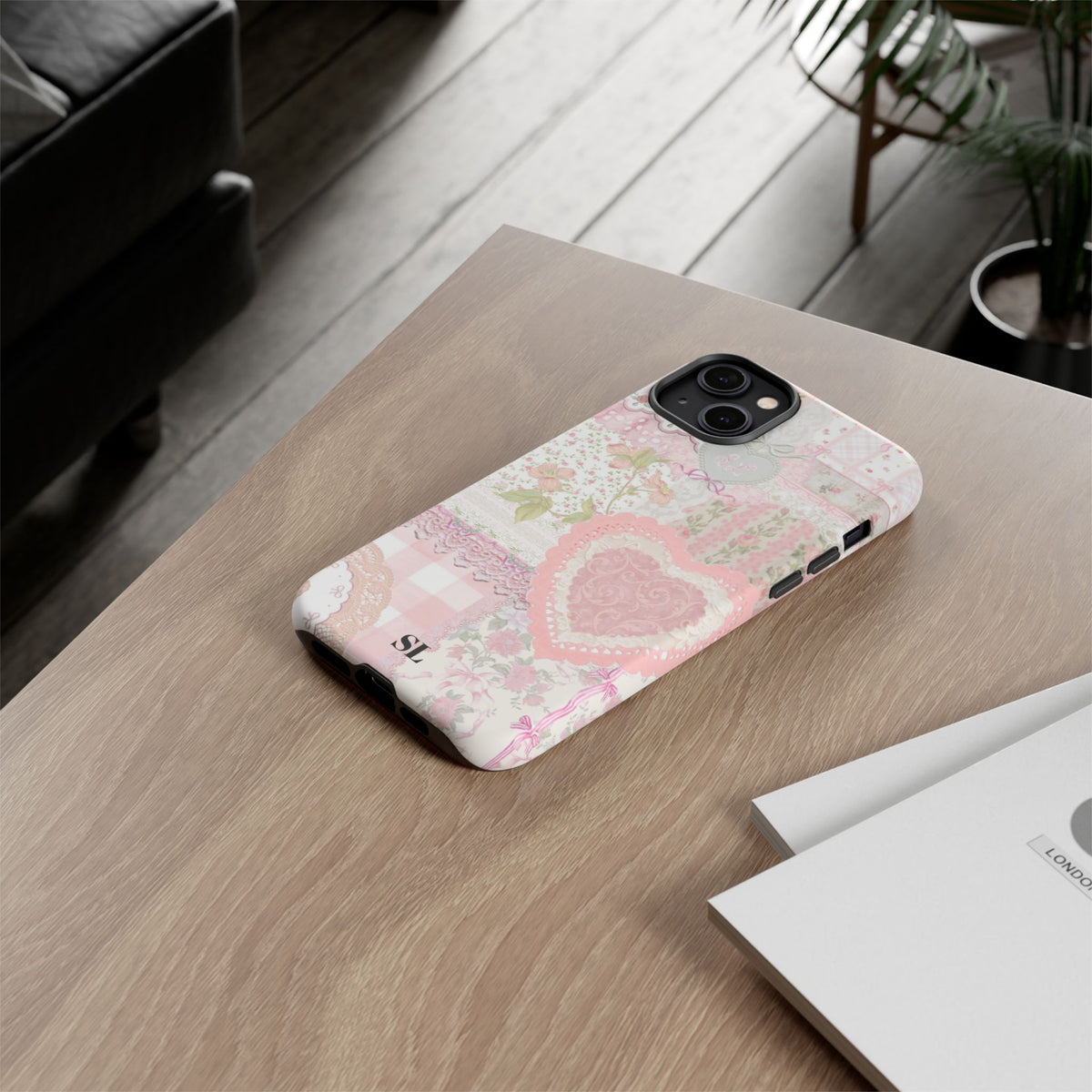 Blushing Floral Patchwork iPhone Case