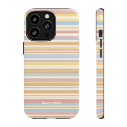 Lychee Multi-stripe iPhone Case