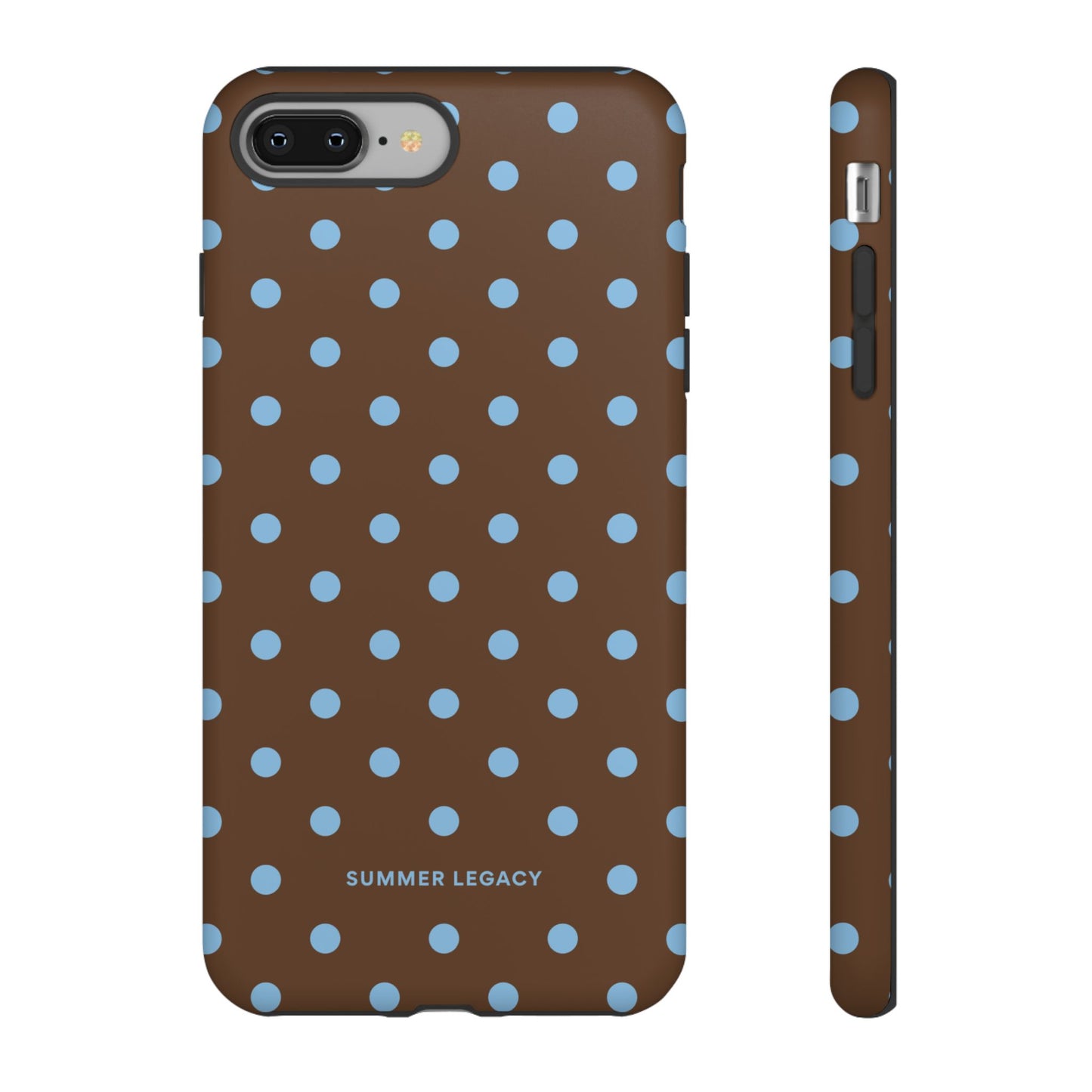 Mocha Polka Dot iPhone Case