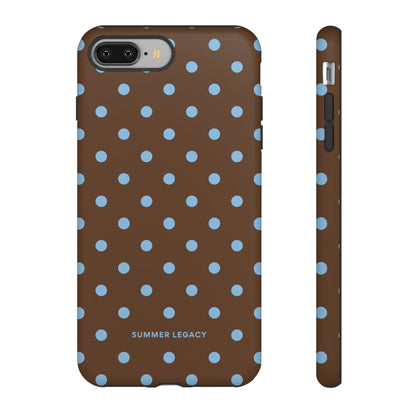 Mocha Polka Dot iPhone Case