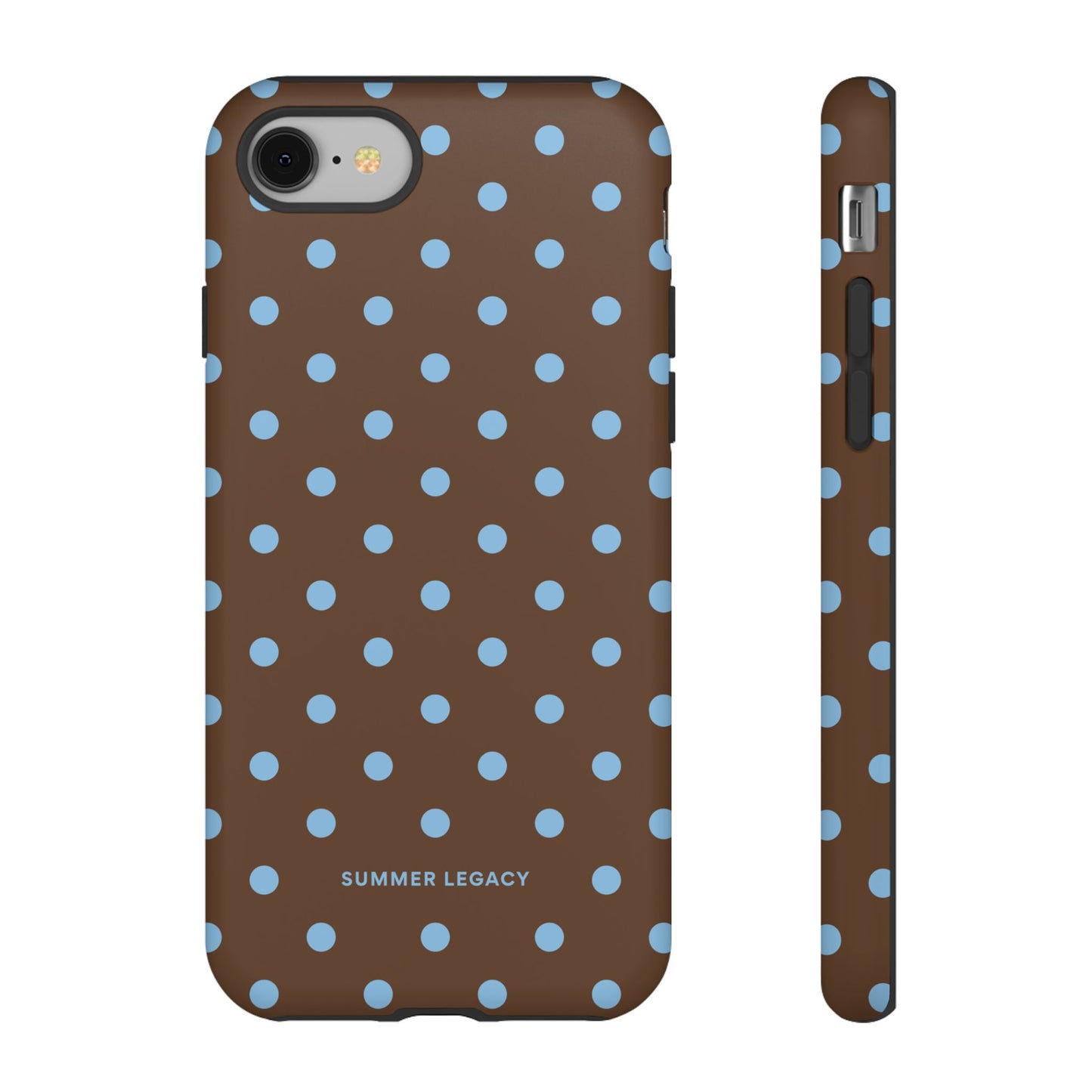 Mocha Polka Dot iPhone Case