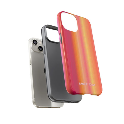 Amber Glow Ombre Stripe iPhone Case