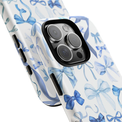 Blue Bows iPhone Case