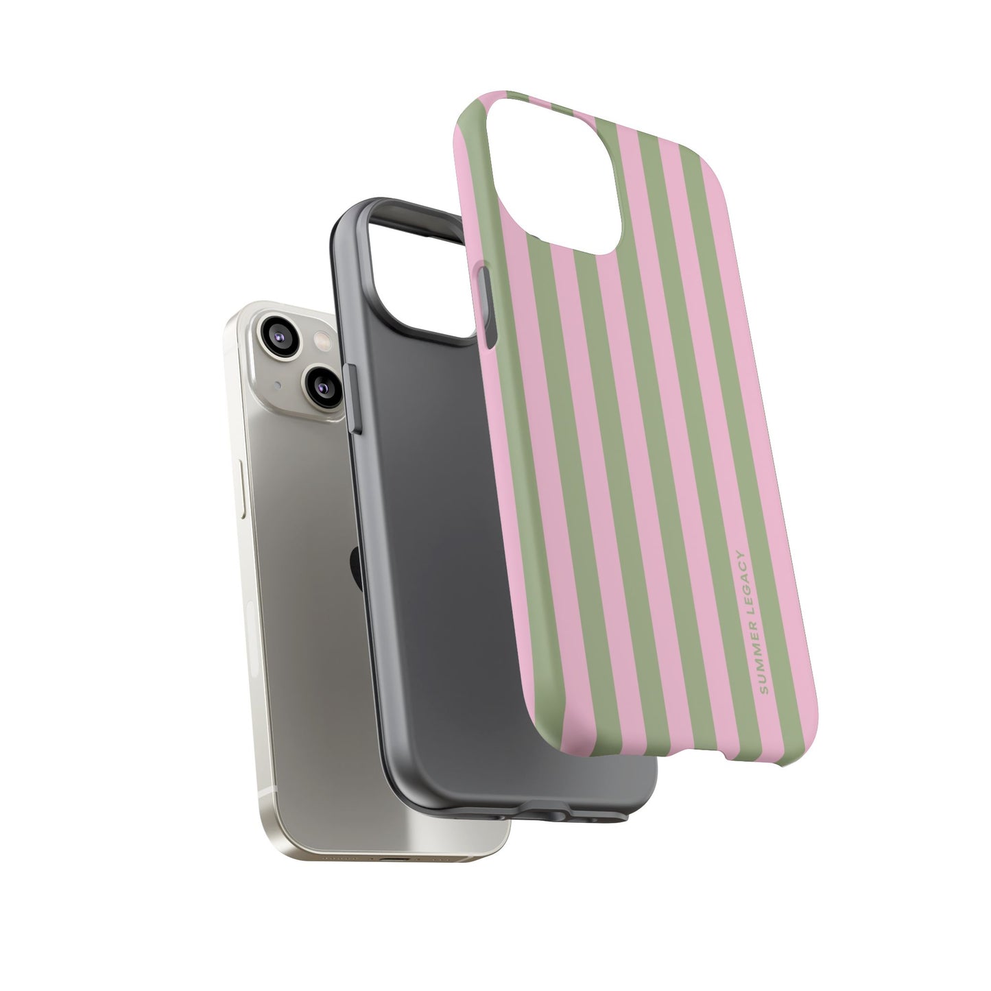 Guava Stripe iPhone Case
