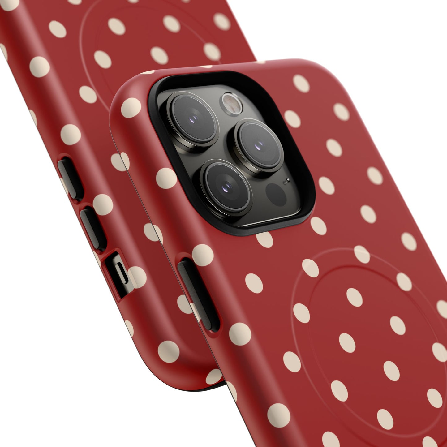 Crimson Polka Dot MagSafe Case