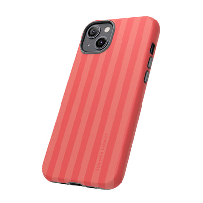 Coral Stripe iPhone Case