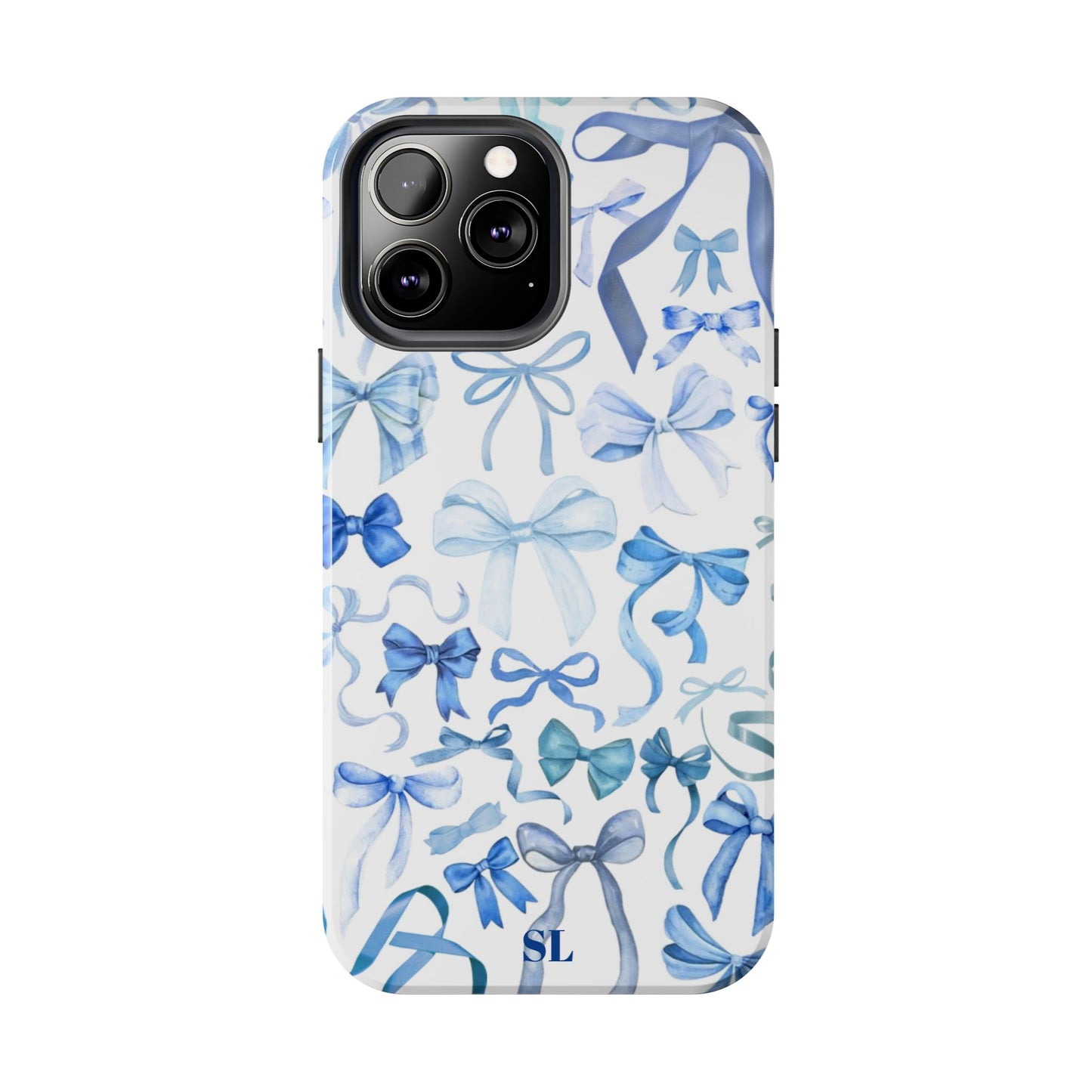 Blue Bows iPhone Case