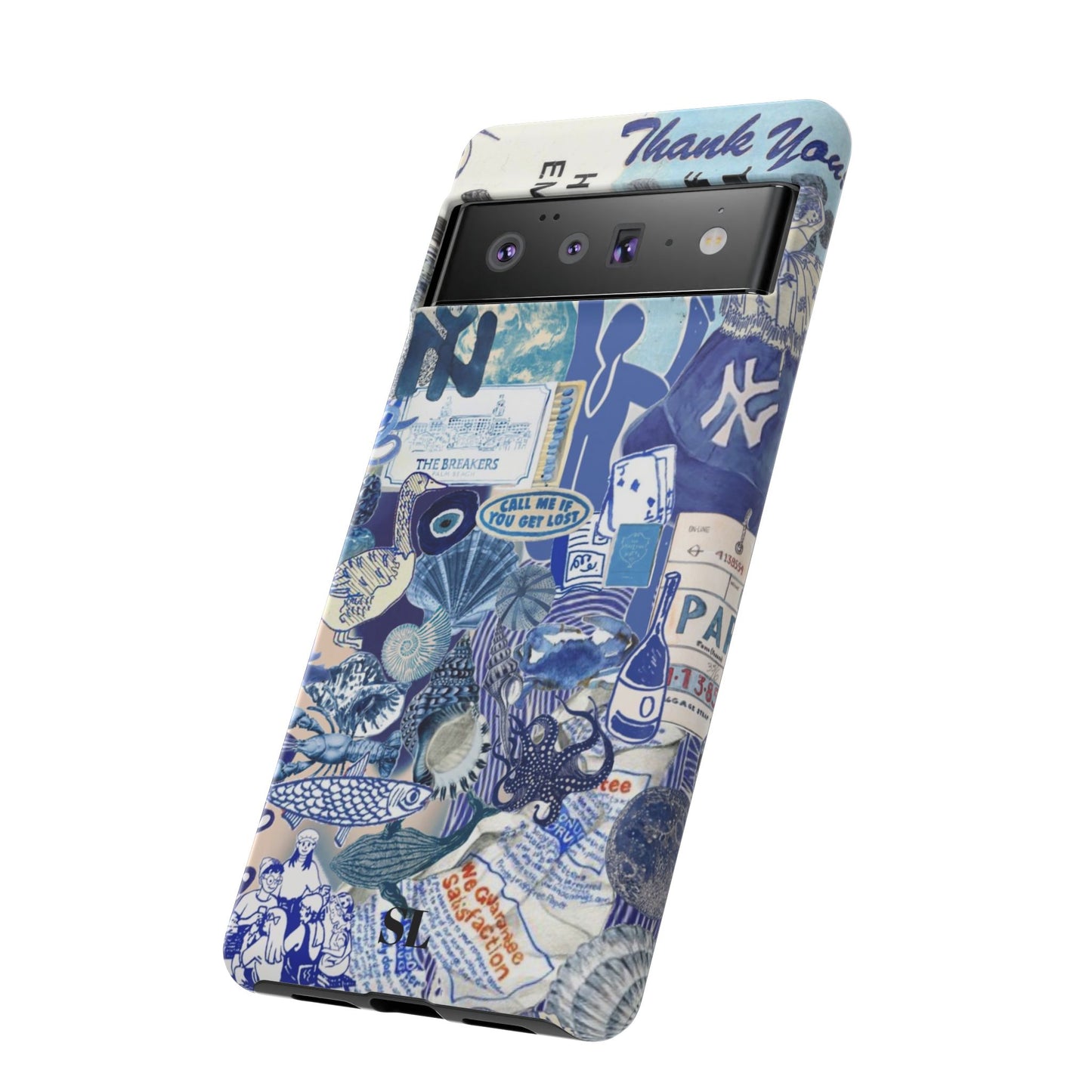 Blue Collage Google Pixel Case