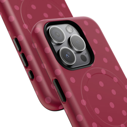 Berry Polka Dot MagSafe Case