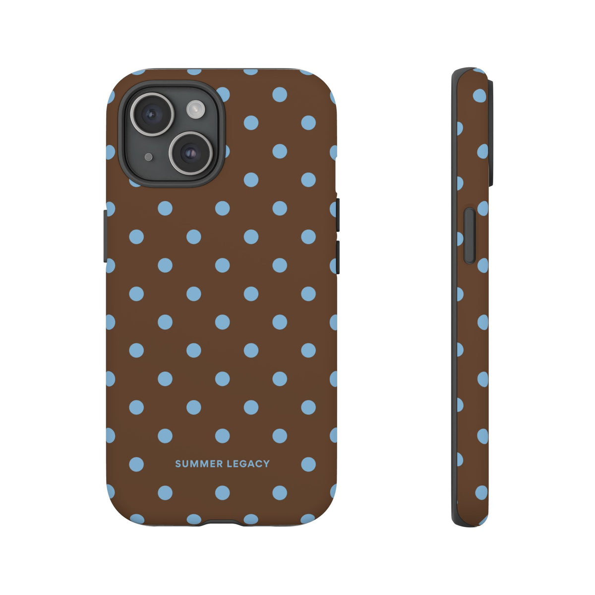 Mocha Polka Dot iPhone Case