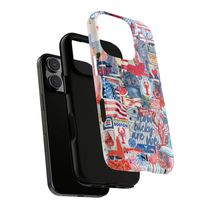 Red, White & Blue iPhone Case