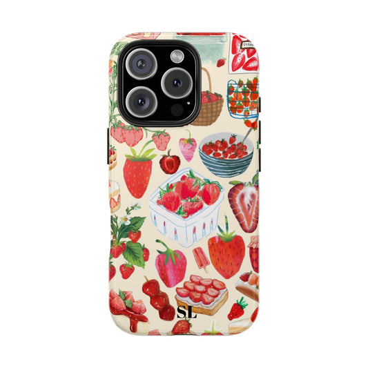 Strawberry Collage iPhone Case