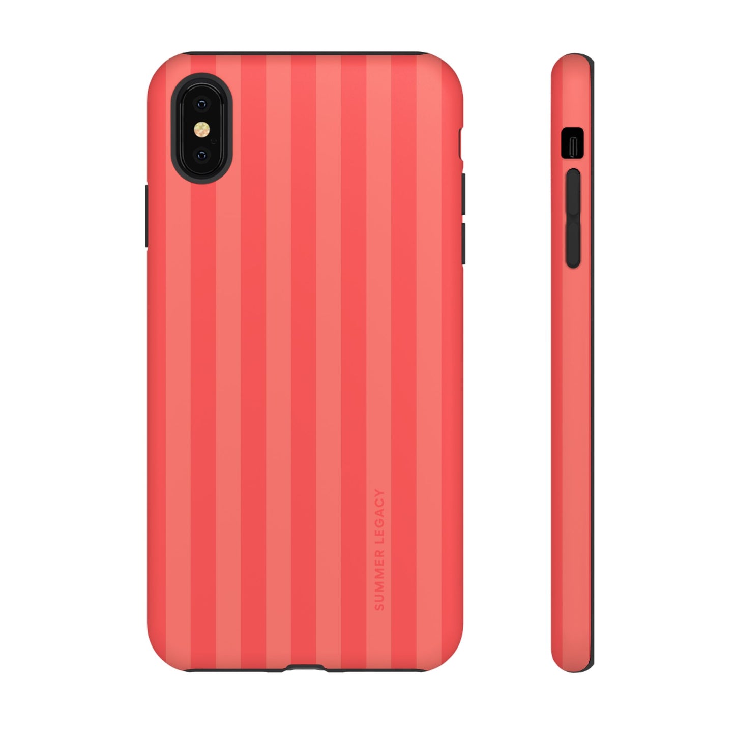 Coral Stripe iPhone Case