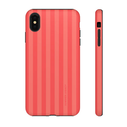 Coral Stripe iPhone Case