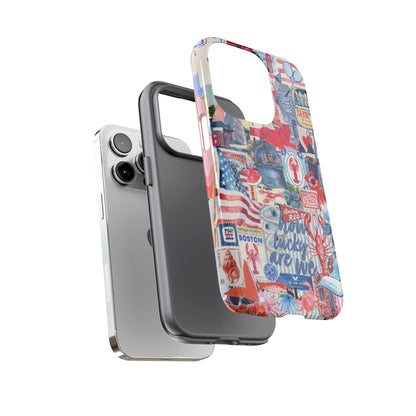 Red, White & Blue iPhone Case