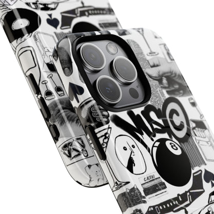 Black and White MagSafe Case
