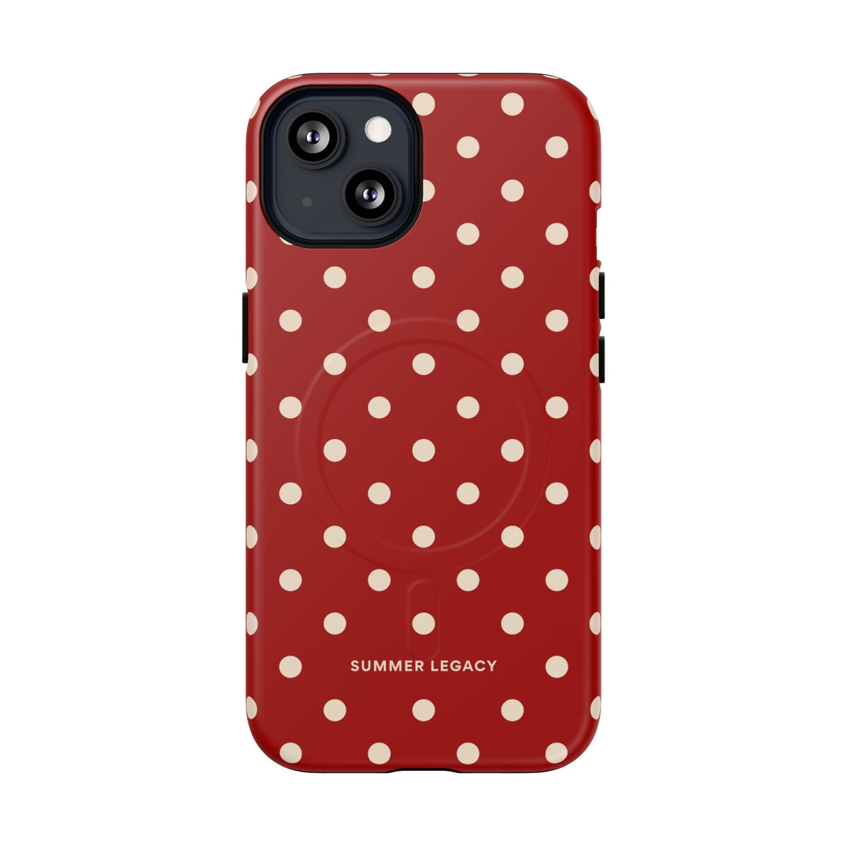 Crimson Polka Dot MagSafe Case