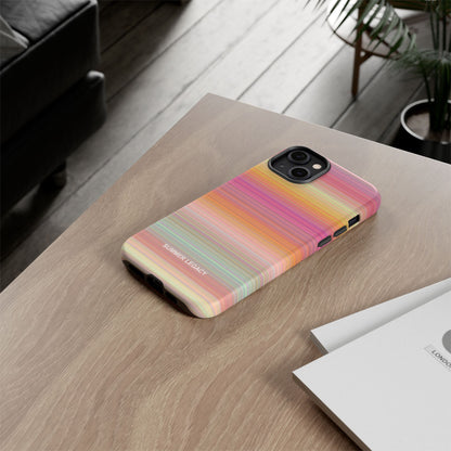 Champagne Ombre Stripe iPhone Case