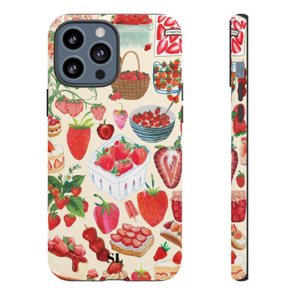 Strawberry Collage iPhone Case