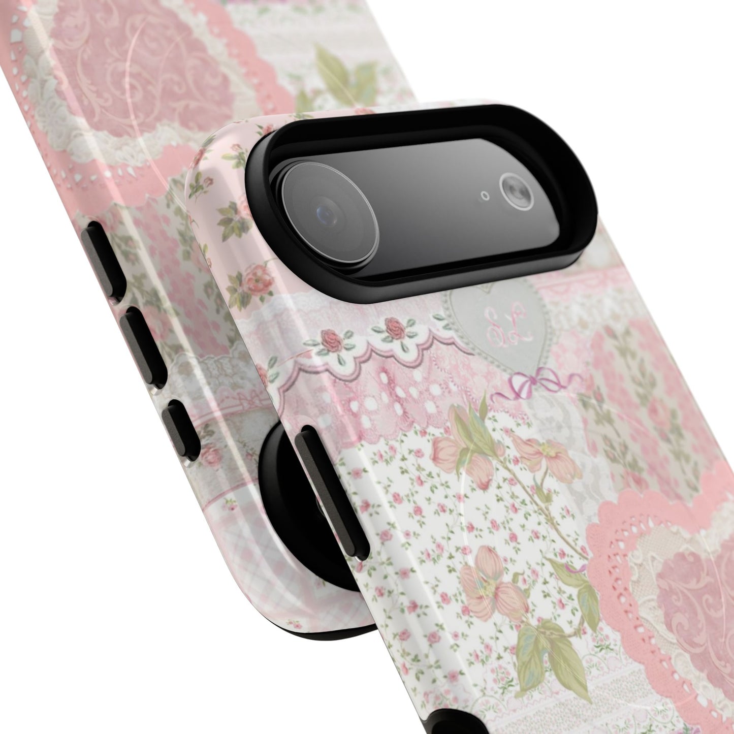 Blushing Floral Patchwork MagSafe Case