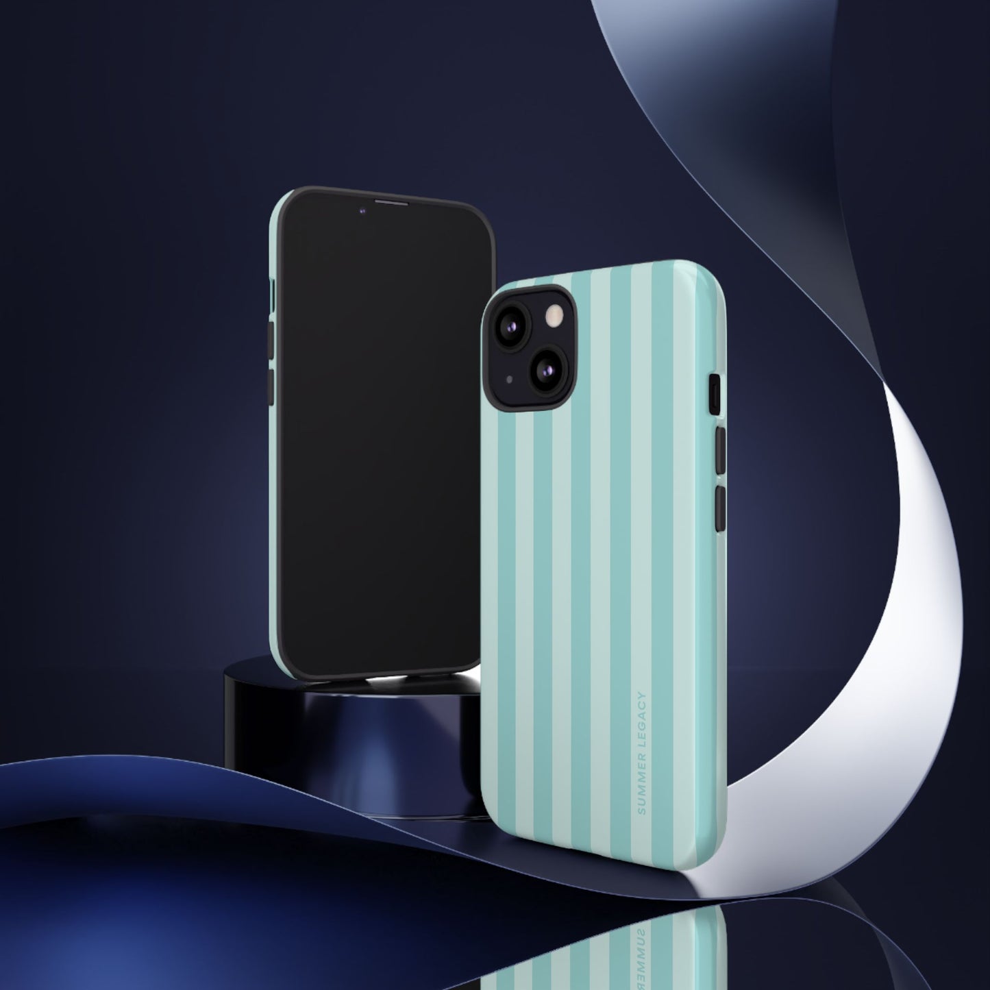 Teal Stripe iPhone Case